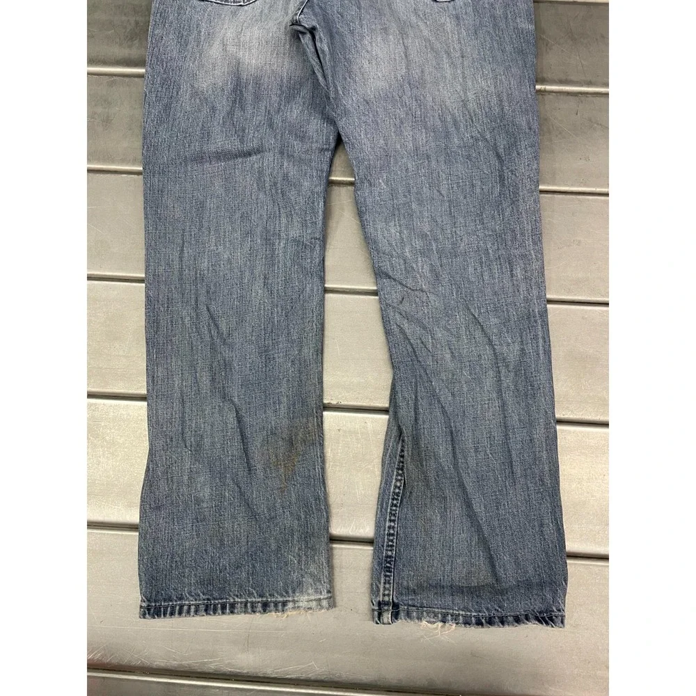 Levis 514 Jeans Mens‎ 38X32 Blue Medium Wash Denim Slim Straight 100% Cotton